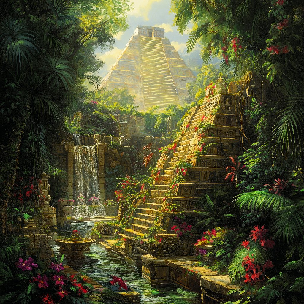 More Tenochtitlan Garden custom 1/1 works of art going out to presale minters.

Just imagine being able to build this beautiful garden in our experiential VR worlds by <a href="/Web4Eternal/">Eternal Gardens</a> and sit there on your sofa immersed in this garden speaking with multiple Personas created by you!