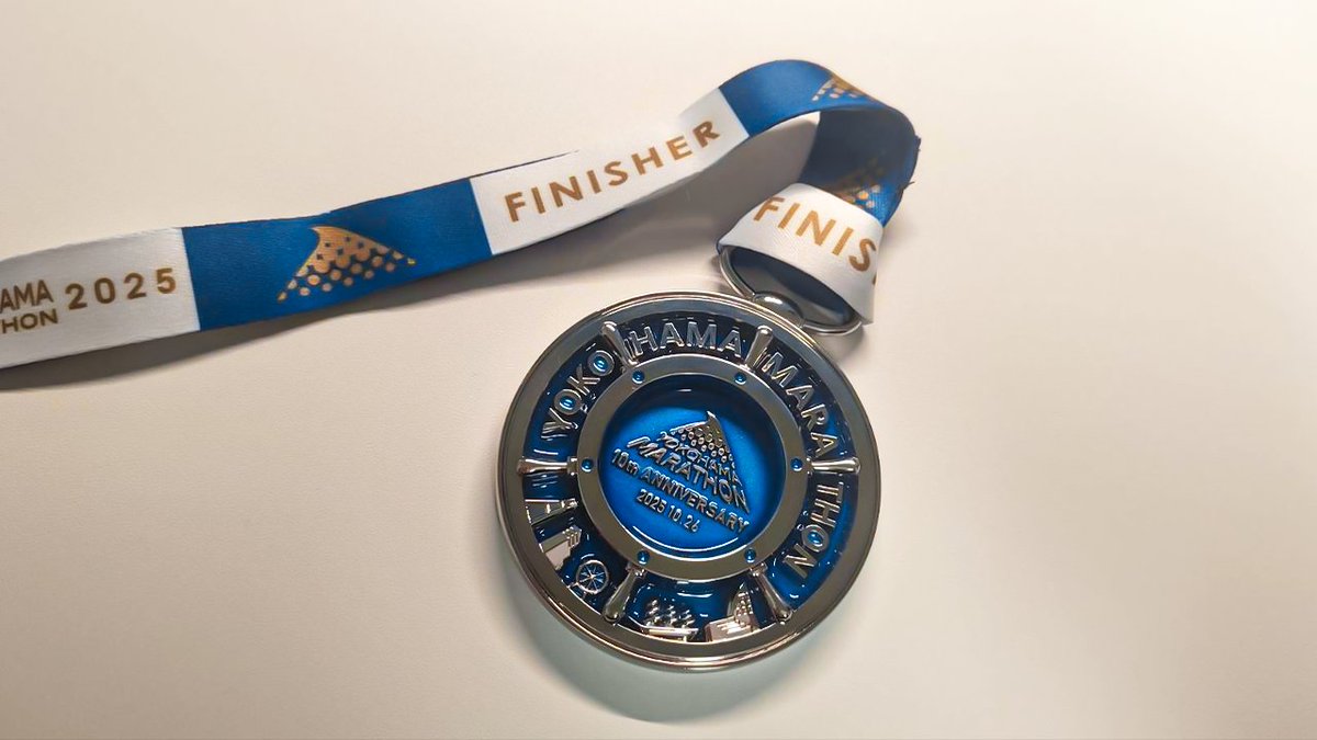 横浜マラソン無事にゴール！！ 懐中時計をモチーフにした