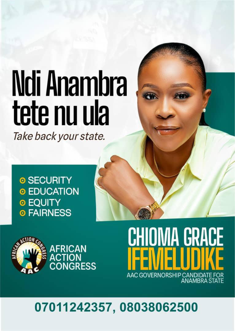 People of Anambra state I present to you the best choice for the future of the state. Let's do away with leaders who place no value whatsoever on people. Make the right choice by voting the right person who will make the state GREAT
#ChiomaforGovernor2025