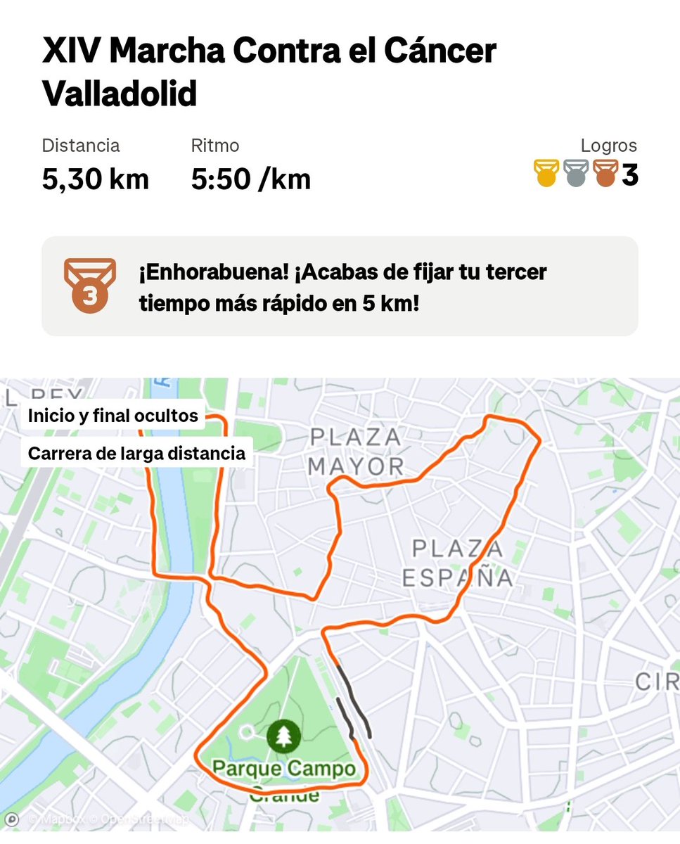 Pués ya está. Impresionante como estaba hoy Valladolid. Cuando esta ciudad quiere, demuestra que puede ser de las mejores de España. Y sobre todo a apoyar la investigación para vencer al cáncer.
¡El año que viene a por la XV!
#MarchaContraElCancerValladolid
#OrgullosoDeValladolid