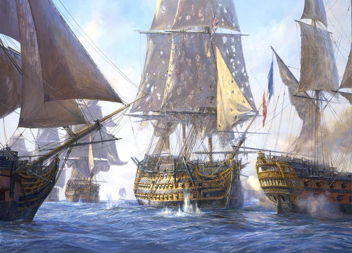 “Victory breaks the enemy line at Trafalgar, 21 October 1805” 

- Geoff Hunt