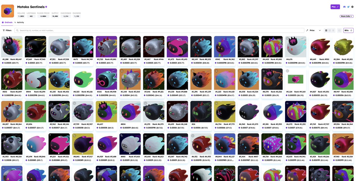canisterog's tweet image. Who's still collecting Motoko Sentinels? I still have Loads. 
Was the marketing at launch that our Motokos will mine runes, was that all BS?