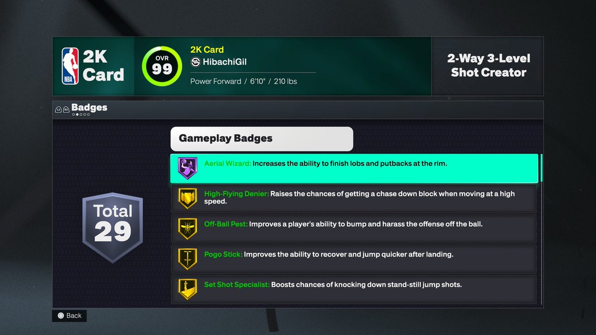 CruzControl2k's tweet image. Here’s Gilbert arena’s build 🤔 #2KCommunity #NBA2K26 #Season2