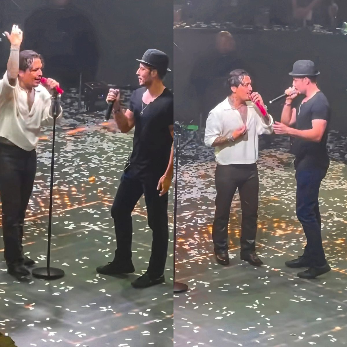 Cristian Nodal invito a José Madero a cantar con el, en su ultimo concierto.