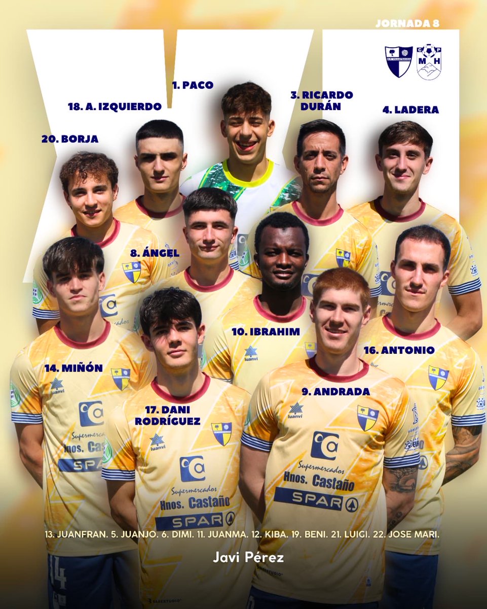 📋✅ Once inicial confirmado
🆚 <a href="/CPMontehermoso_/">CP Montehermoso ⛰️🌞⚽</a> 

¡𝐕𝐀𝐌𝐎𝐒 𝐕𝐈𝐋𝐋𝐀𝐅𝐑𝐀𝐍𝐂𝐀!💛💙