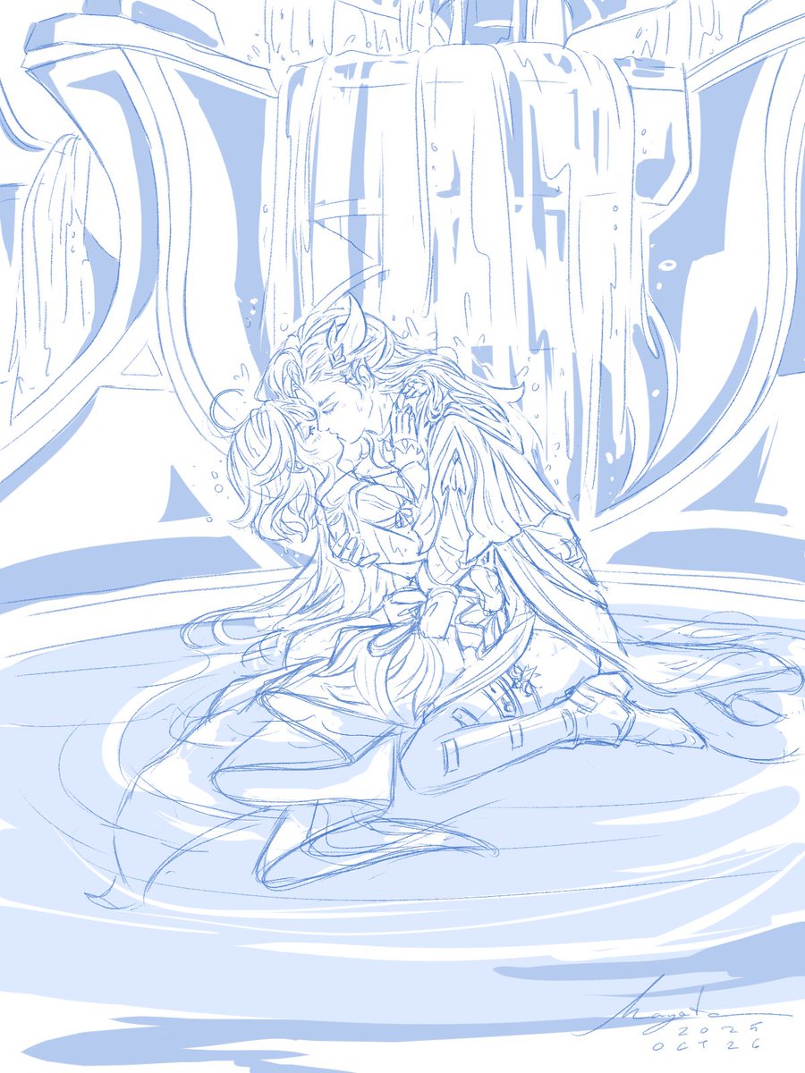 100💙💋 #neuvifuri   

Oh! Looks like the spice level hit 500🔥 
I’ll leave the heat to you and your fic <a href="/summer0022277/">summer 🌼</a> You can use the art in ur story if you like. Thank for the fun challenge! Can’t wait for the next  💋💜

#GenshinImpact