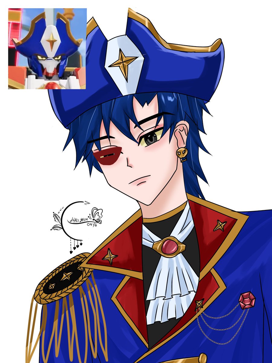 ai_nun071's tweet image. Fanart black hook from #metalcardbot #blackhook