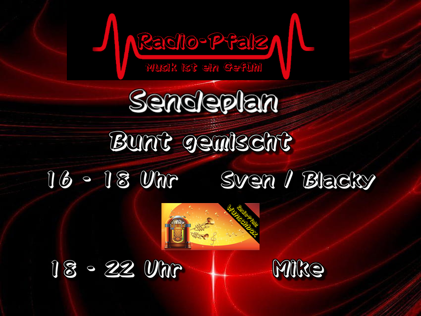 Der Sonntag in Farbe bei radio-pfalz.com und dazu eure Wünsche. Besser geht nicht. Viel vergnügen beim lauschen