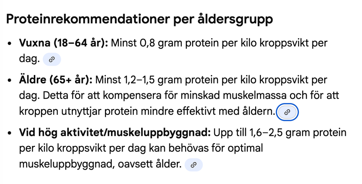 #LCHF Behovet av #protein