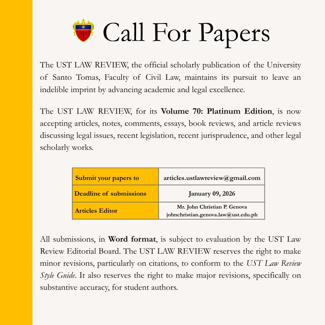 UST Law Review tweet media