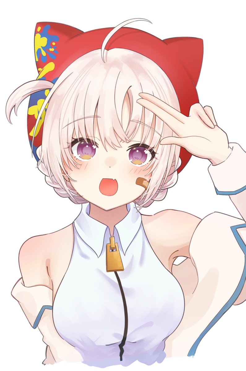 My5Hikari_25's tweet image. #あおぎり高校美術部
#大代真白 
チリンチリンチリーン