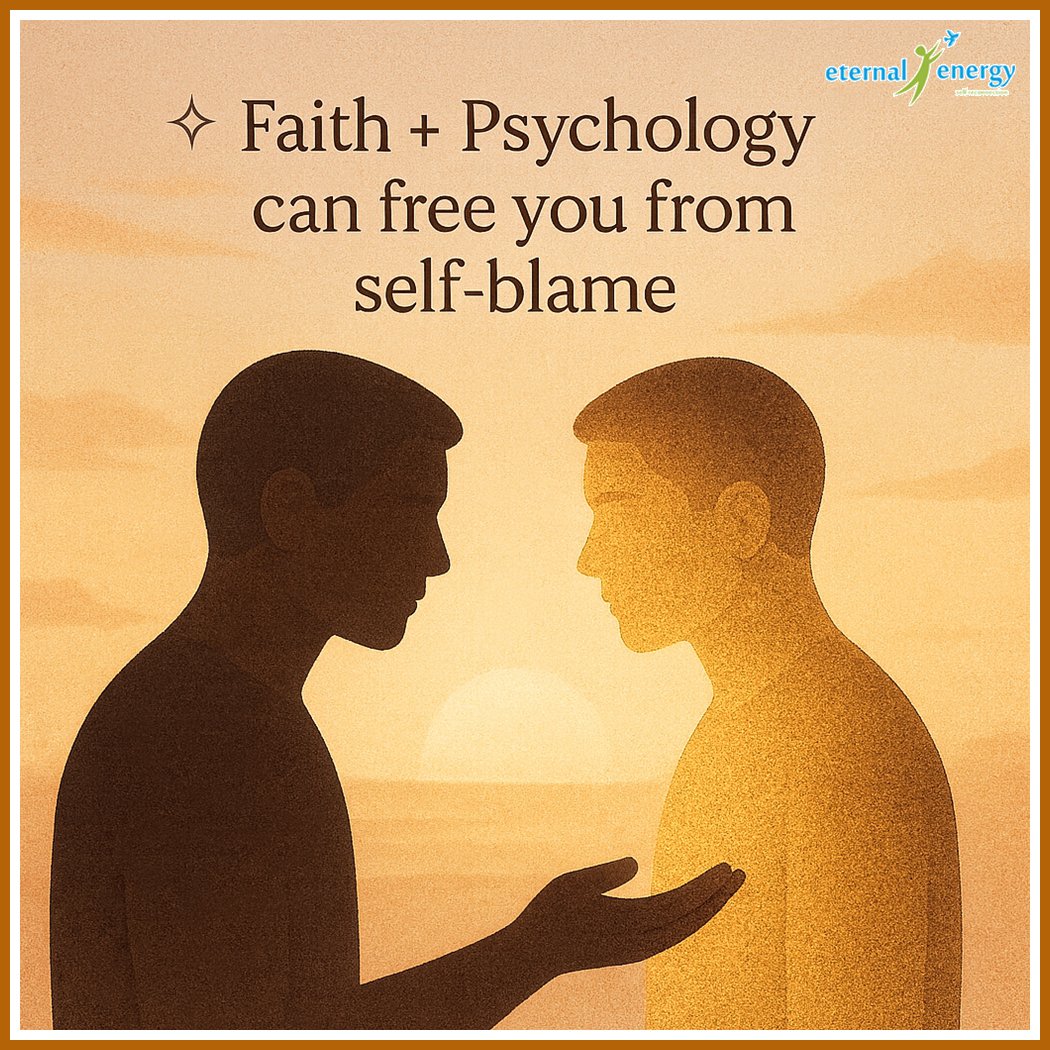 ineternalenergy's tweet photo. We often carry the burden of self-blame—holding on to guilt, shame, &amp; doubts about ourselves. But this weight is not meant to define us.🌿

#FaithAndHealing #InnerPeaceJourney #MindBodySpirit #HealingWithFaith #SpiritualPsychology #EternalEnergy #EternalEnergyIndia #india #mumbai https://t.co/9mv5nfHjOj