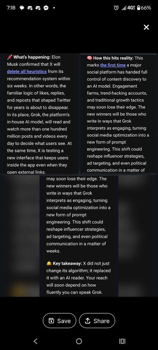 Hatsbutevil's tweet image. Welcome to your new Grok flavored algorithm.