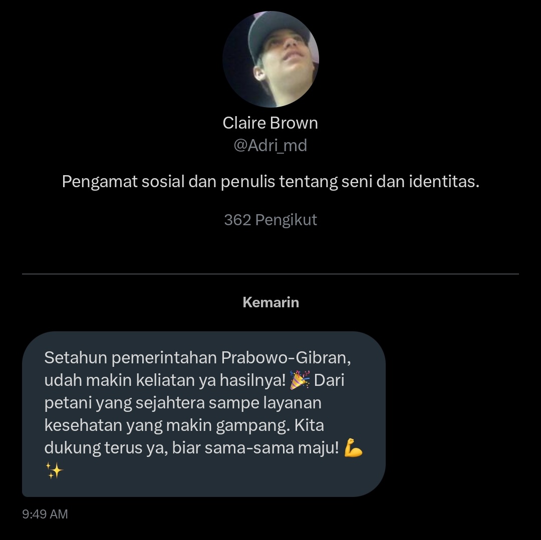 ???

get your ass off and stay away from me you penyepong pemerintah