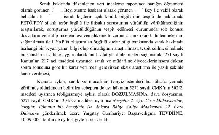 Dilek Hukuk (@dilekhukuk) on Twitter photo YARGITAY 3. CEZA DAİRESİ MAHKUMİYET BOZMA KARARINDAN
Temyiz aşamasındayken savunma dilekçesi yazdığım dosyada, sanık hakkında Ağır Ceza Mahkemesi'nce örgüte üye olma suçundan verilen 6 YIL 3 AY HAPİS CEZASININ YARGITAY 3. CEZA DAİRESİ'NCE BOZULMASINA karar verilmiştir.  
Dosya YARGITAY 3. CEZA DAİRESİ MAHKUMİYET BOZMA KARARINDAN
Temyiz aşamasındayken savunma dilekçesi yazdığım dosyada, sanık hakkında Ağır Ceza Mahkemesi'nce örgüte üye olma suçundan verilen 6 YIL 3 AY HAPİS CEZASININ YARGITAY 3. CEZA DAİRESİ'NCE BOZULMASINA karar verilmiştir.  
Dosya
