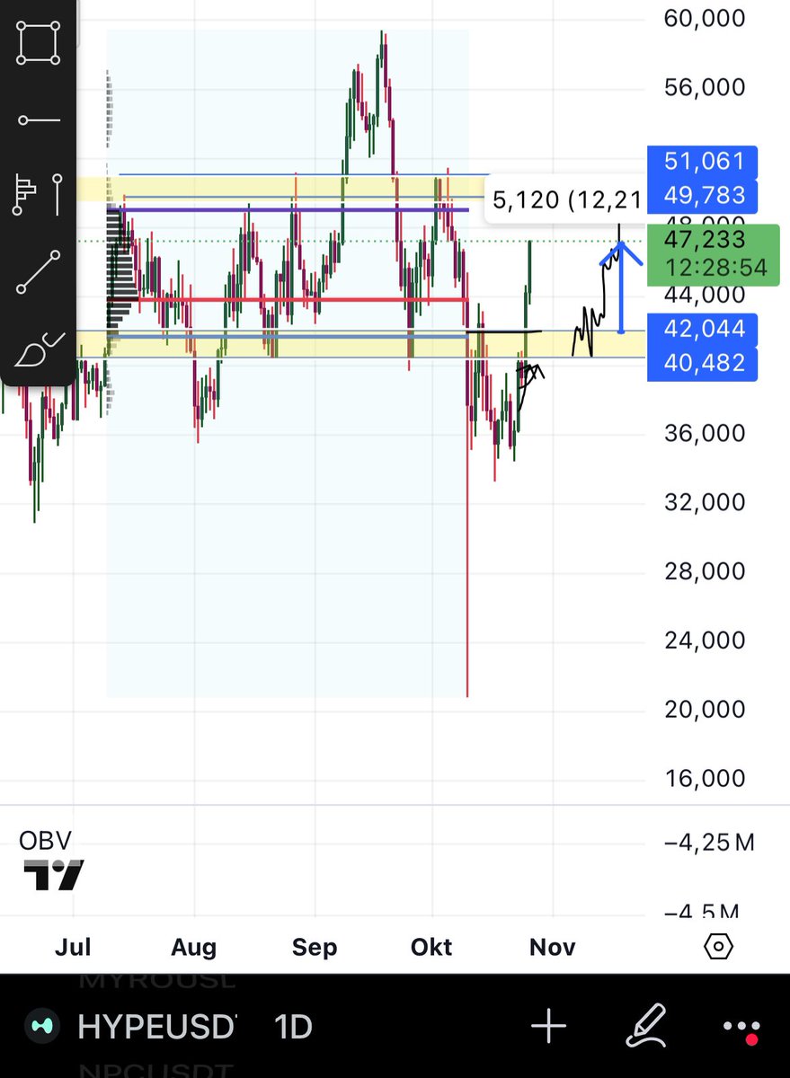 $HYPE this is called objective trading ✍️

$51/49 for full tp on this long