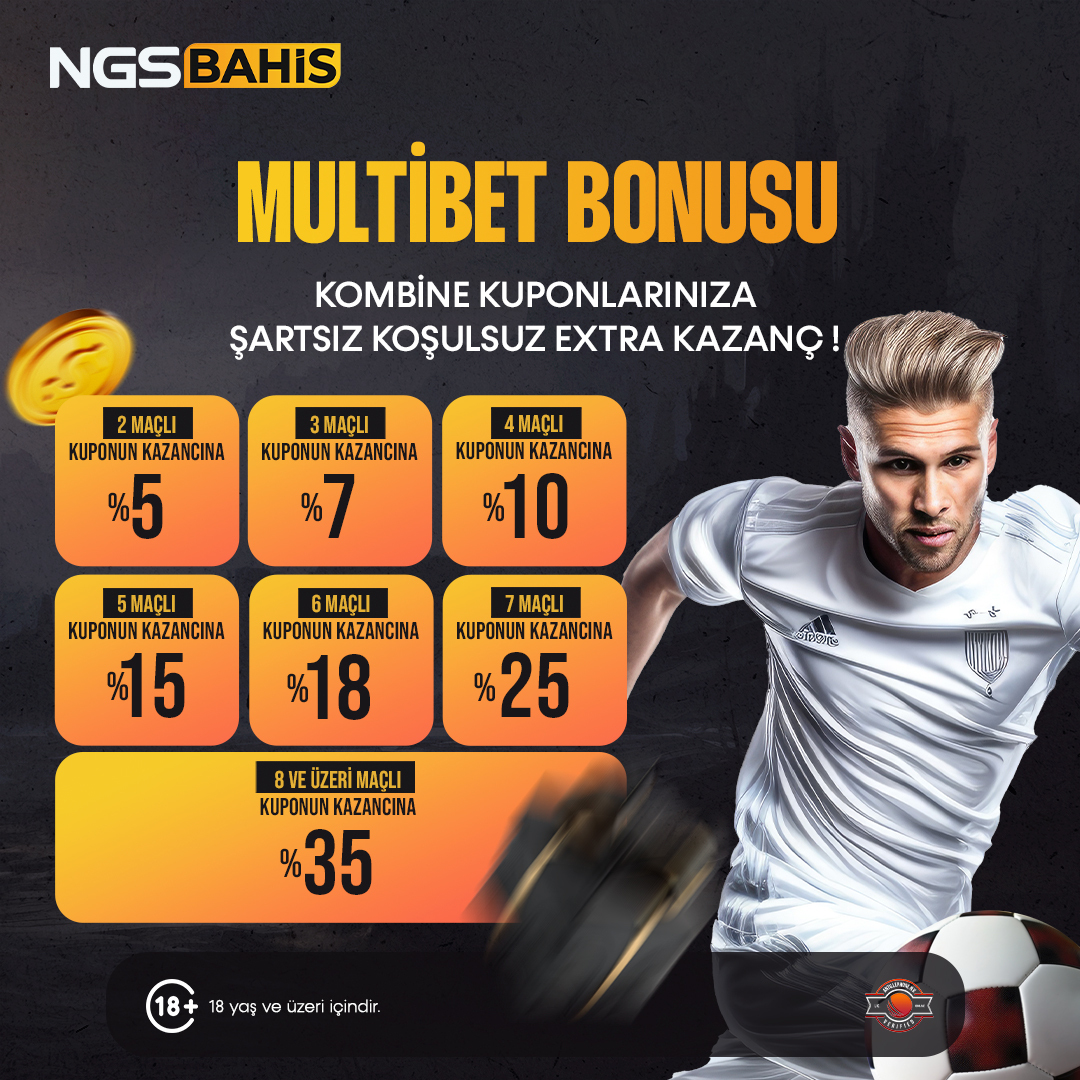 Kombine kuponların için daha çok kazanç! 💰
NGSBAHİS Giriş 👉 t2m.io/NGTW

Multibet Bonusu ile 2 maçtan başlayıp artan oranlarla 8 ve üzeri maça kadar ekstra kazanç seni bekliyor! 🏆

#NGSBahis #Multibet #KombineKazancı