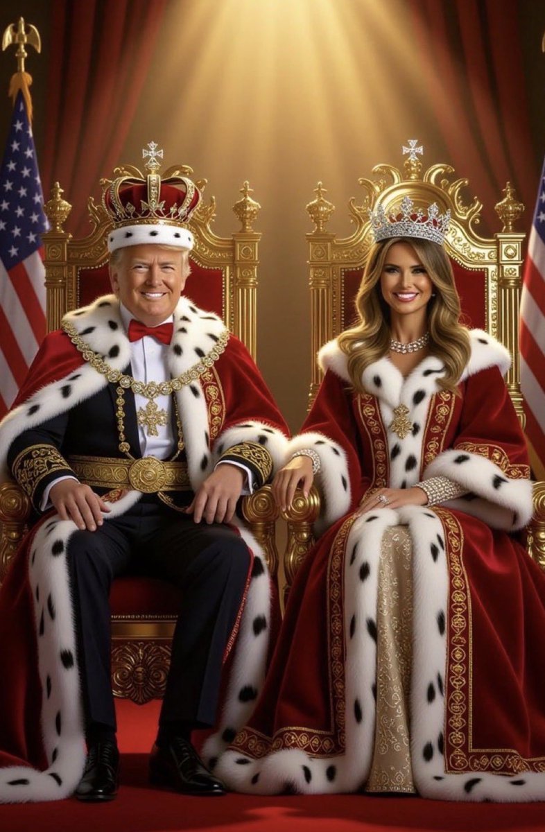victor804342548's tweet image. KING DONALD TRUMP AND QUEEN MELANIA HAVE ARRIVED ❤️