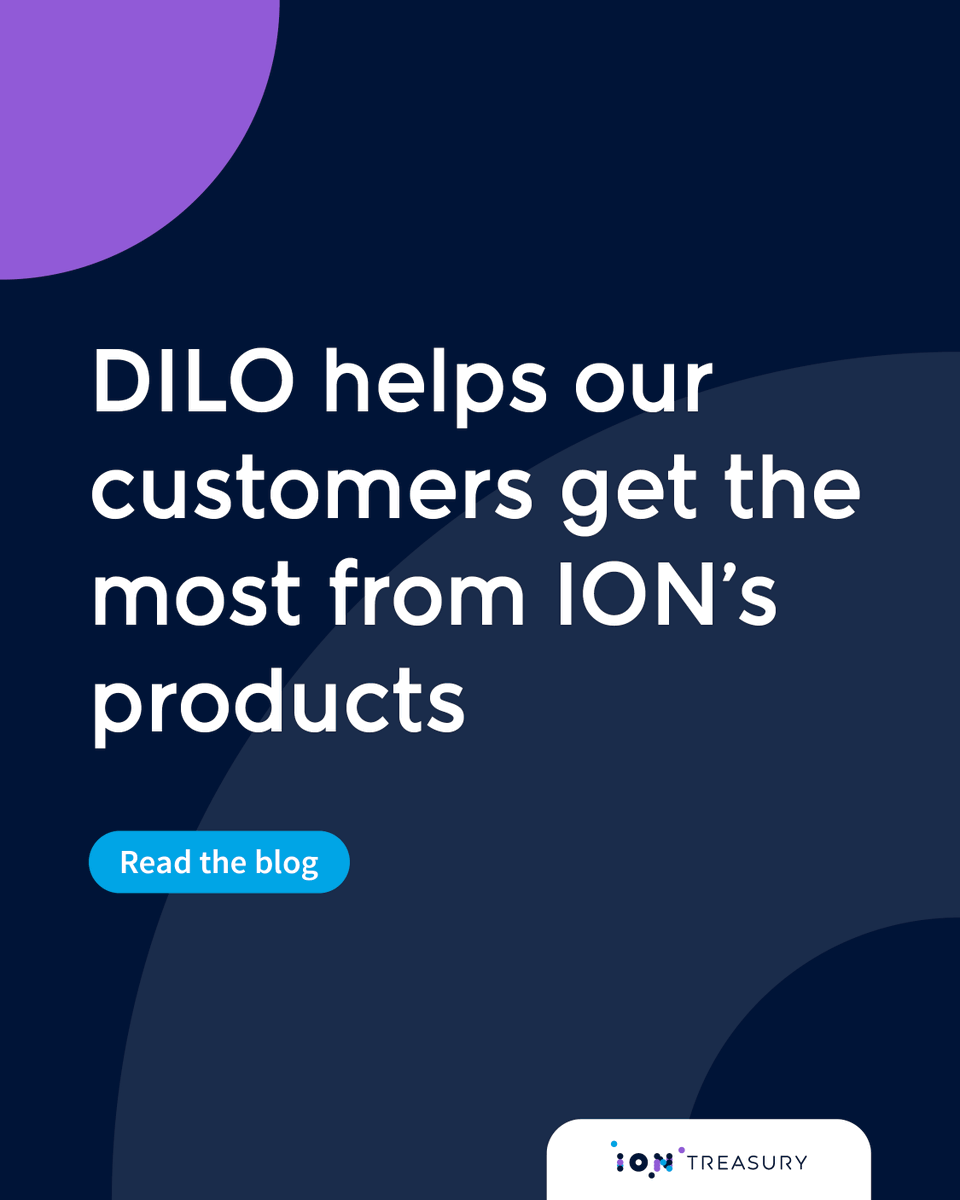 IONTreasury's tweet photo. Over time, most organizations no longer use software to its full potential. ION's DILO program helps our customers identify the divergence, unlock hidden efficiencies, and optimize their workflows. Discover the difference DILO can make – read the blog: https://t.co/4X4TrRa4A3 https://t.co/e39m7FPp6D