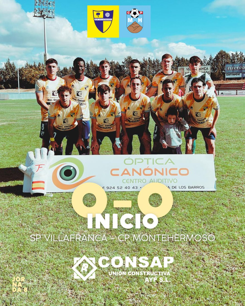 ▶️ Comienza el partido en Villafranca de los Barros. 🏟️⚽