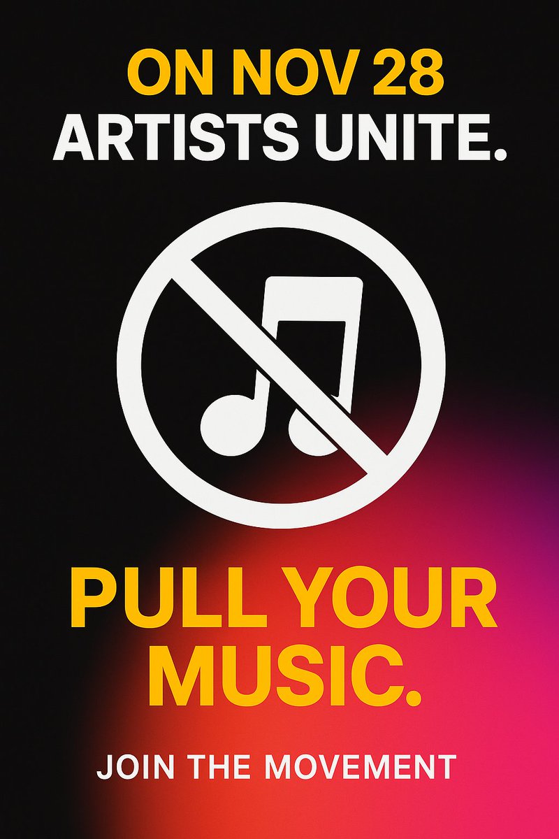 MamaChillMusic's tweet image. Will you join us ?   🙏💜😎x mamachillmusic.com/2025/10/101-wa…     #Pullit #Pullyourmusic #28thnov #Justiceformusicians #Spotify #Apple #Amazon #Tunecore #Ditto #Distrokid #Soundcloud  #Cdbaby