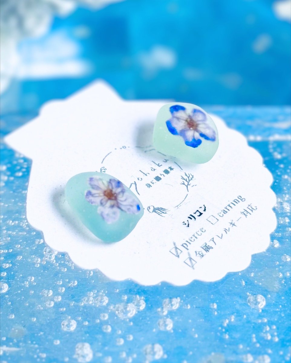 yohaku.┊シーグラス×植物アクセサリー on X