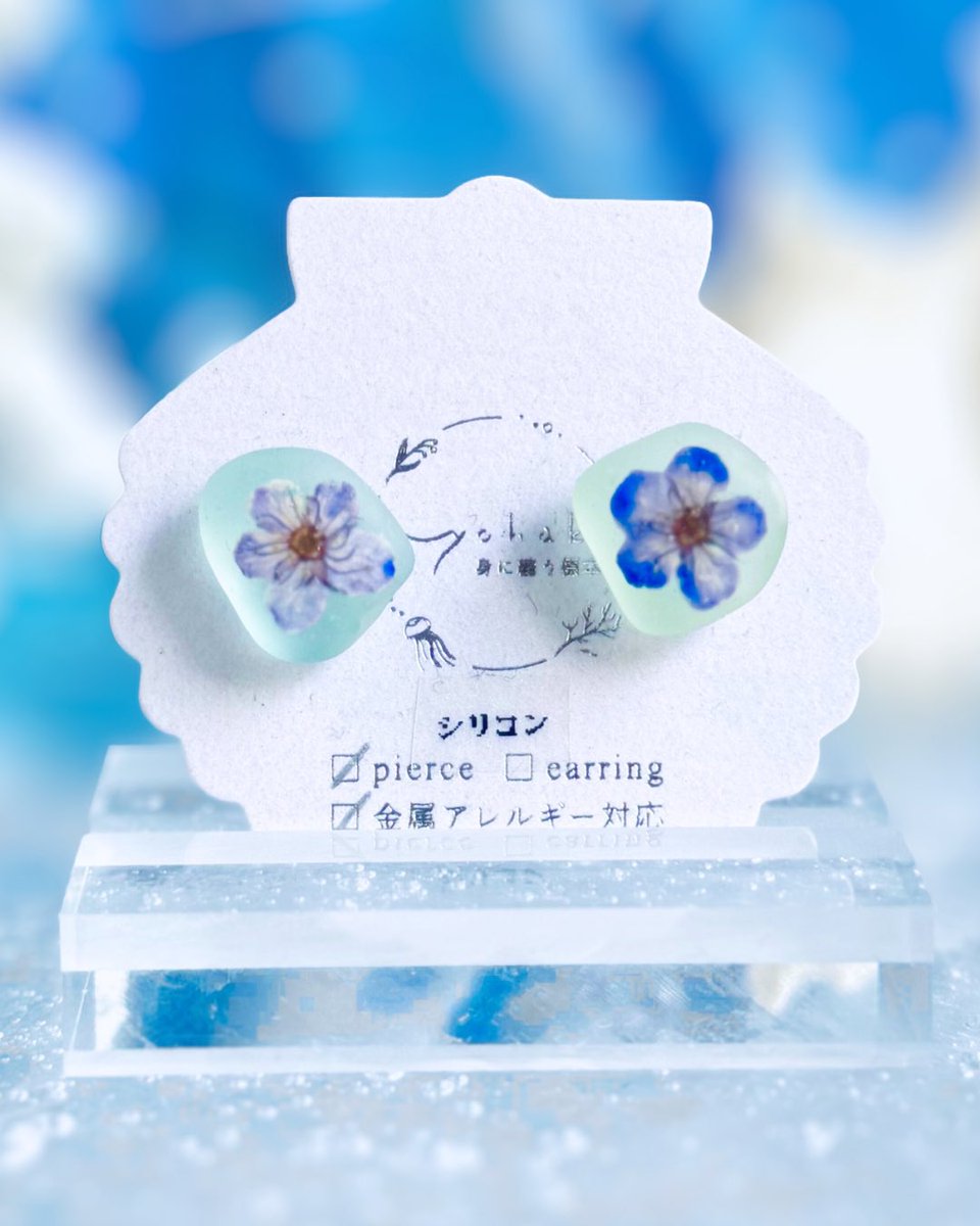 yohaku.┊シーグラス×植物アクセサリー on X