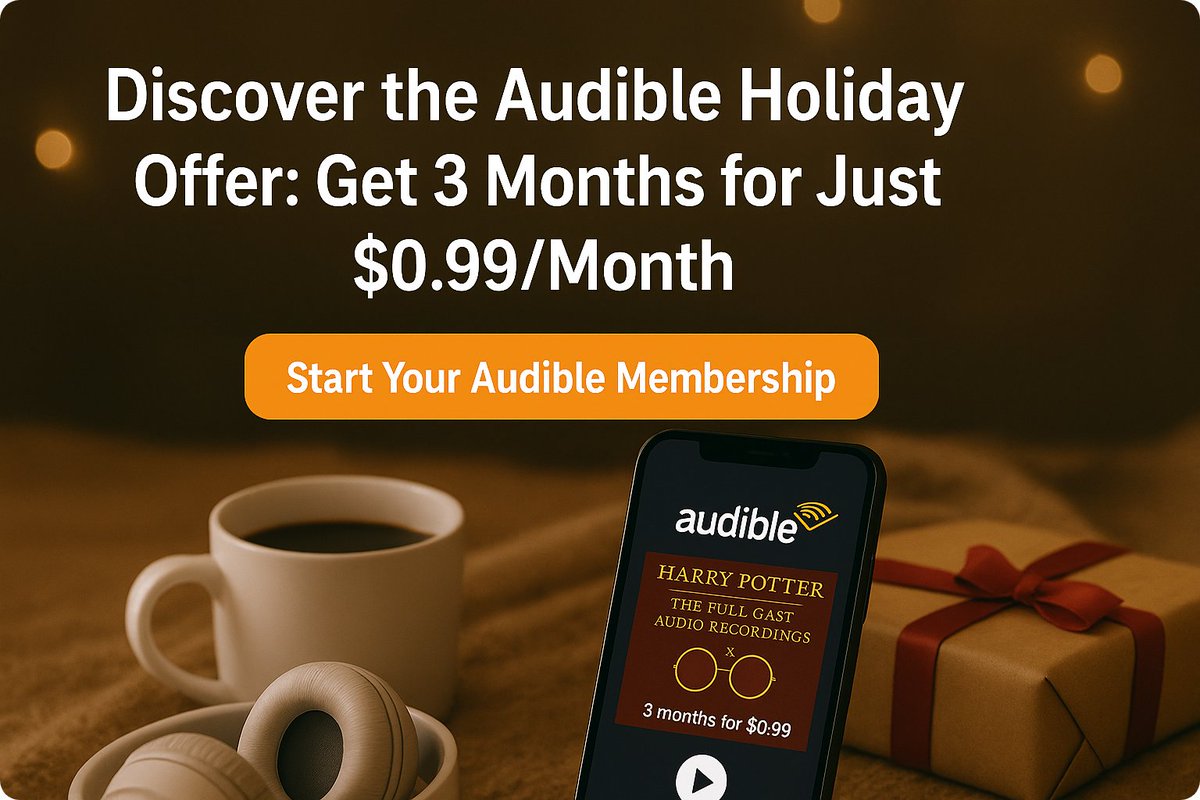 🎧 Big news for audiobook lovers!
For a limited time, get 3 months of Audible for just $0.99/month and dive into thousands of stories — including Harry Potter: The Full Cast Audio Recordings (coming Nov 4)!
Start listening here 👉 amzn.to/3WoXYft
#Audible #AmazonDeals