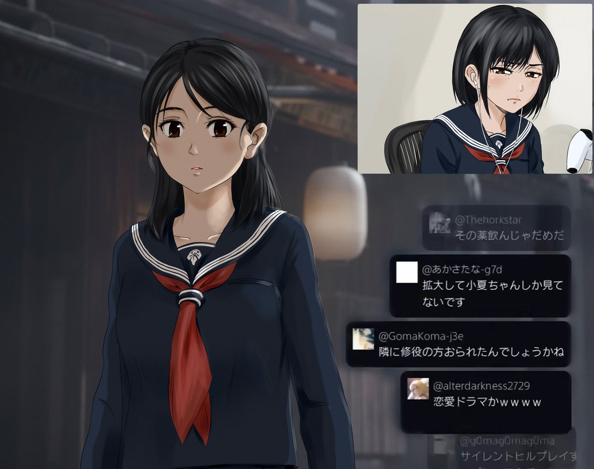 I just had to draw her reaction
youtube.com/live/0Ek5c3sQy…

#サイレントヒルf
 #silenthillf