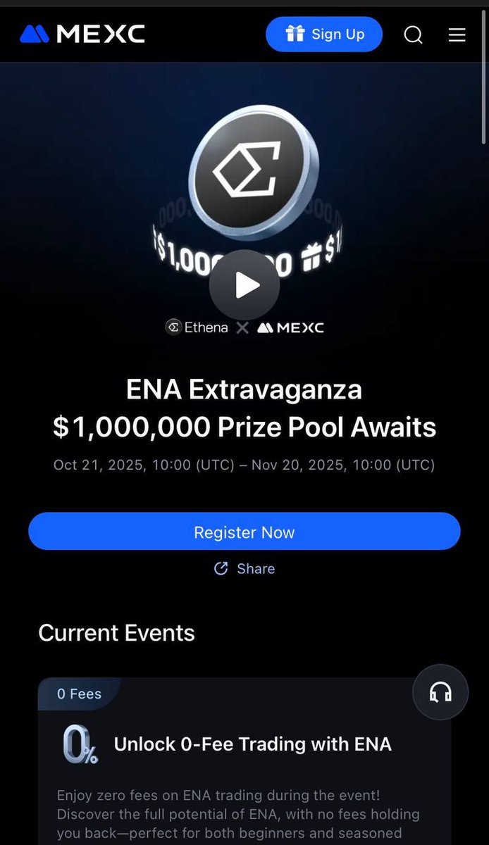 LoganSaylor_'s tweet image. 💫 $ENA season is heating up!
Join the ENA Extravaganza Phase 2 on #MEXC 🔥
💰 $1M prize pool
💹 Stake ENA — up to 600% APR
⚡ Zero-fee trading & massive rewards
Event ends Nov 20, 2025 ⏰
👉 Participate here: mexc.com/events/ethena-…