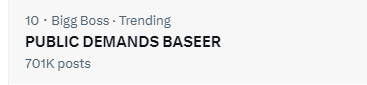 CROSS 700K FASTEST 🔥

#BaseerAli fans just broke their OWN record again!

The most powerful fandom in #BiggBoss19 history - unstoppable, unmatched &amp; united

BASEER FANDOM = HISTORY MAKERS 👑

PUBLIC DEMANDS BASEER 

#BaseerAli  #BB19