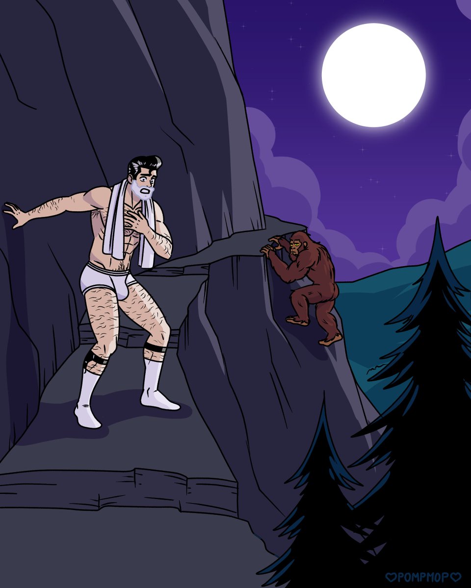 Night Wander 4 - A Chance Encounter

A bald ape is an unfamiliar sight to the hairy man. 

#gay #gayart #gaycomic

patreon.com/pompmop