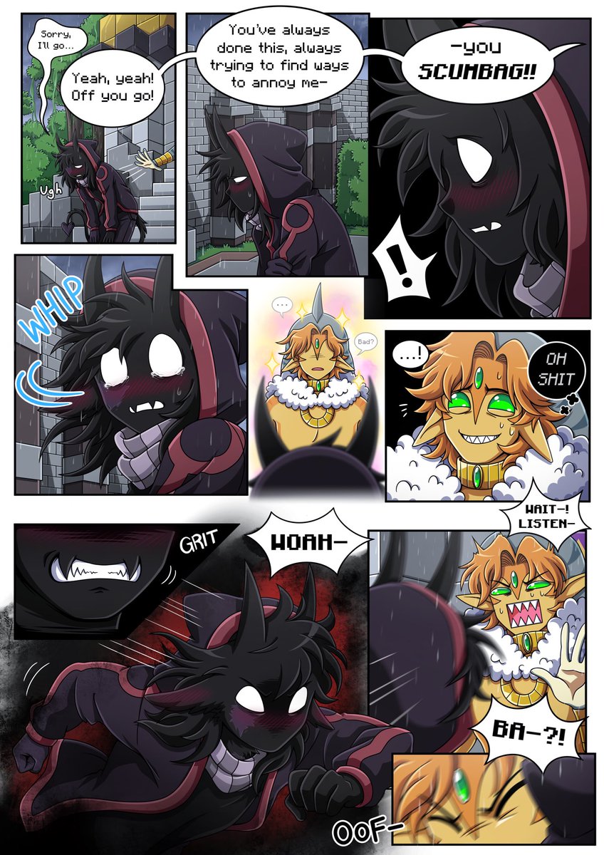 wiggle_rain's tweet image. Landduo comic commission for @sweetiecola1 ✨

Set after the corruption is absolved, Foolish slips up with a single word and reveals that he remembers Bad…good ending?

#therealm #therealmfanart #badboyhalofanart #foolishfanart