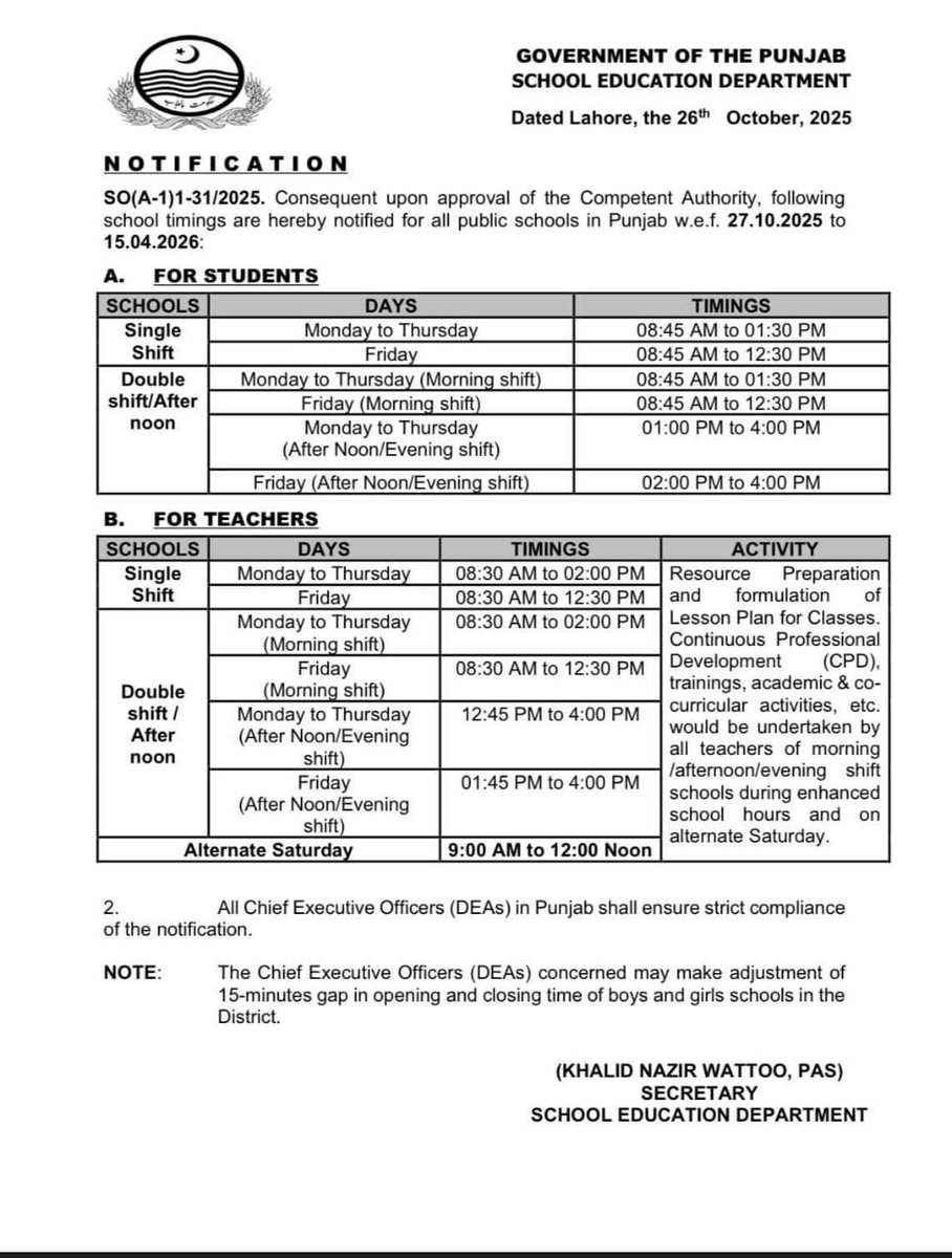کوئی ٹیچر اسمبلی ،بریک اور 9 پیریڈز کی ترتیب بنا دے ؟
میں تو نہیں بنا پایا😇😇