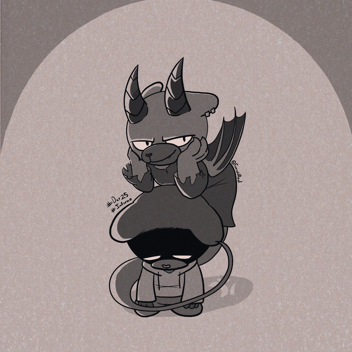 FirecoldReal's tweet image. Reto #Inktober 🖊️                   
Day25: Inferno 😈 🔥
Tags:  #qsmp #Rubius #inktober2025 #inktober2025day25
