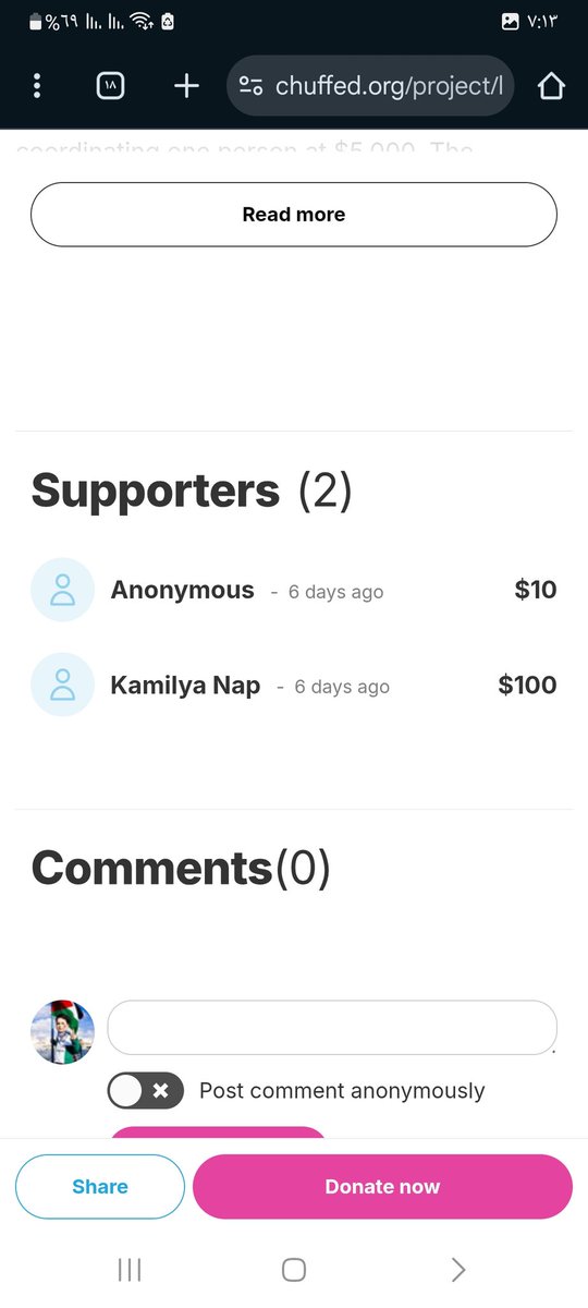 Until now, no one has donated to us for 6 days, even though I publish my campaign every day.

Don't pass by my campaign and don't support us, please donate to us and interact with our campaign

Campaign link 🔗chuffed.org/project/help-m…