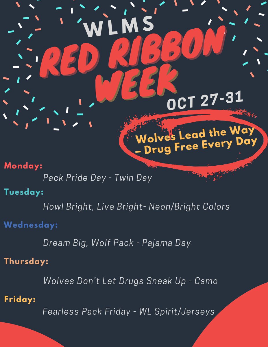 Red Ribbon Week Oct 27-31 <a href="/HumbleISD_WLMS/">West Lake Middle School</a>