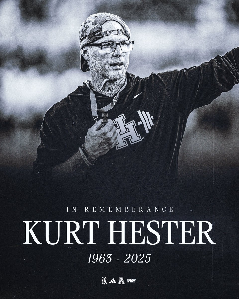 Our Rice Football Family sends our thoughts and prayers to Coach Hester’s Family and the entire Houston Cougars Family

#WE