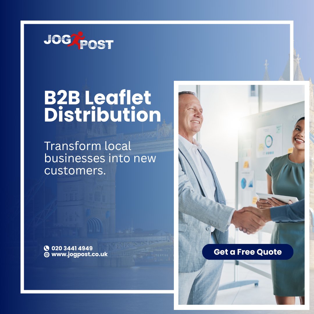 JogPostUK's tweet image. Our B2B Leaflet Distribution delivers 3x better results than competitors. 📈 
Transform companies into new customers with speed, quality, and high ROI.

Read more:🔗 jogpost.co.uk/b2b-leaflet-di…

#B2BMarketing 
#LeafletDistribution 
#JogPost 
#BusinessGrowth
