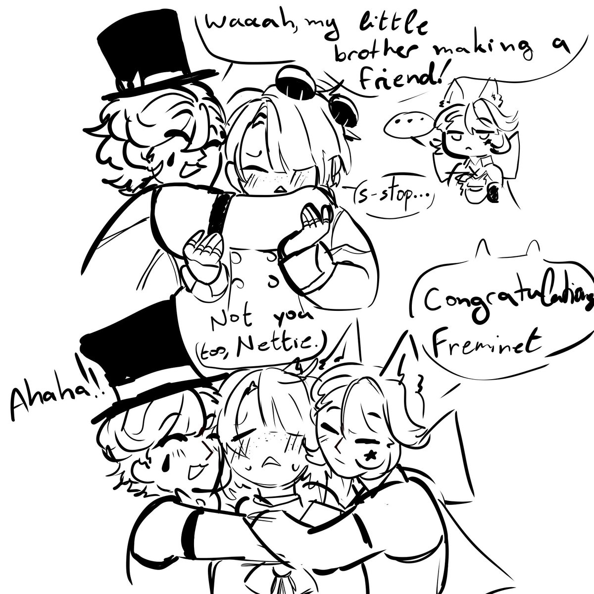 akamochii1's tweet image. twins and their little brother..
#lyney #lynette #freminet #hoth #hothlings