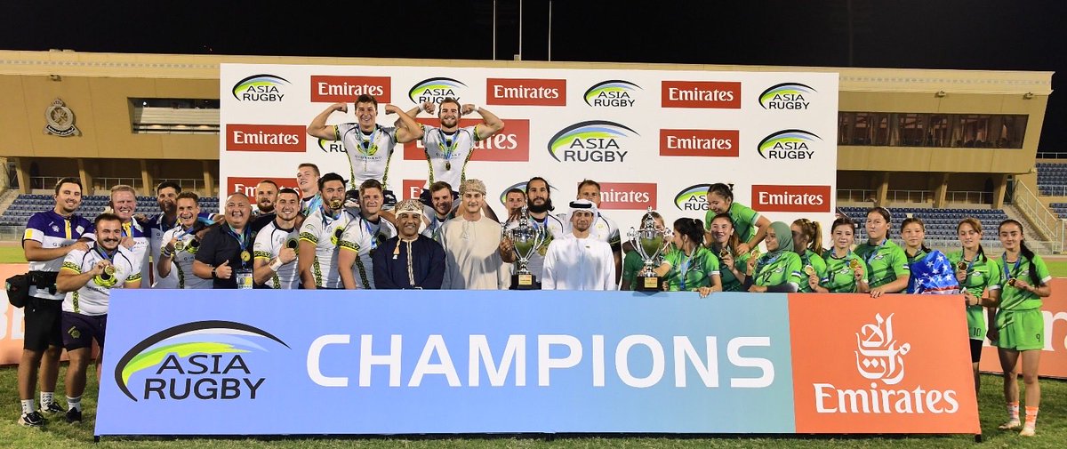 In presence of His Highness Sayyid Azzan bin Qais Al Said the President of 🇴🇲 <a href="/OmanOlympics/">Oman Olympic Committee</a> , 🇺🇿 🇰🇿 🏆 Congratulations Uzbekistan Women &amp; Kazakhstan Men the Champions of the <a href="/asiarugby/">Asia Rugby</a> <a href="/emirates/">Emirates</a> Sevens Trophy 2025 in Muscat, Oman!

A historic moment showcasing the rising power of