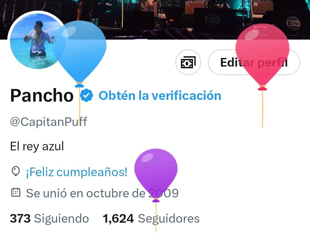 CapitanPuff's tweet image. Hay globitos en mi perfil 🎈