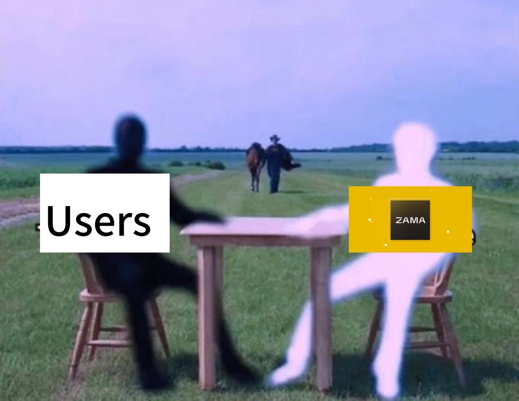 ap_excrypt's tweet image. Users: we want privacy 
@zama_fhe : Say no more 
No leaks, No exposure.  Just Privacy by default. #ZamaCreatorProgram