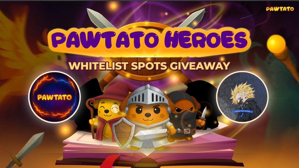 🚨GIVEAWAY ALERT🚨

🗓️ Mint Date: November 1, 2025

🎁 Prize: 29 WL SPOTS

How to enter:
1️⃣ Follow
<a href="/PawtatoFinance/">Pawtato Finance | Sui</a>  &amp; <a href="/KLGameFi/">LightNing</a> 
 2⃣  Like + RT  
 3⃣  Comment your Sui wallet address

🏆 Winners announced in 24 hours!