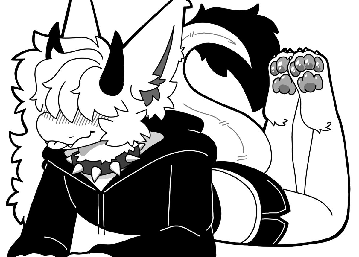AshIsFluffed's tweet photo. put ur paws away dude https://t.co/ypsptBIcKb