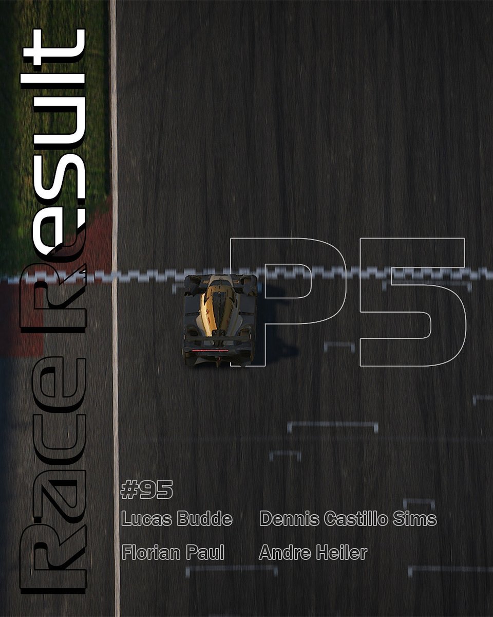 ApexPredatorRac's tweet photo. ✅ Race Result – 24h Le Mans
24 hours are done! Full of ups and downs, but we stayed calm and pushed all the way.
P5 in our first-ever 24h race – incredible job by the whole team! 👏🔥

#iRacing #LeMans24h #SimRacing #EnduranceRacing #EsportsRacing #P5 #Proud #Teamwork https://t.co/GjhhBRa2nC