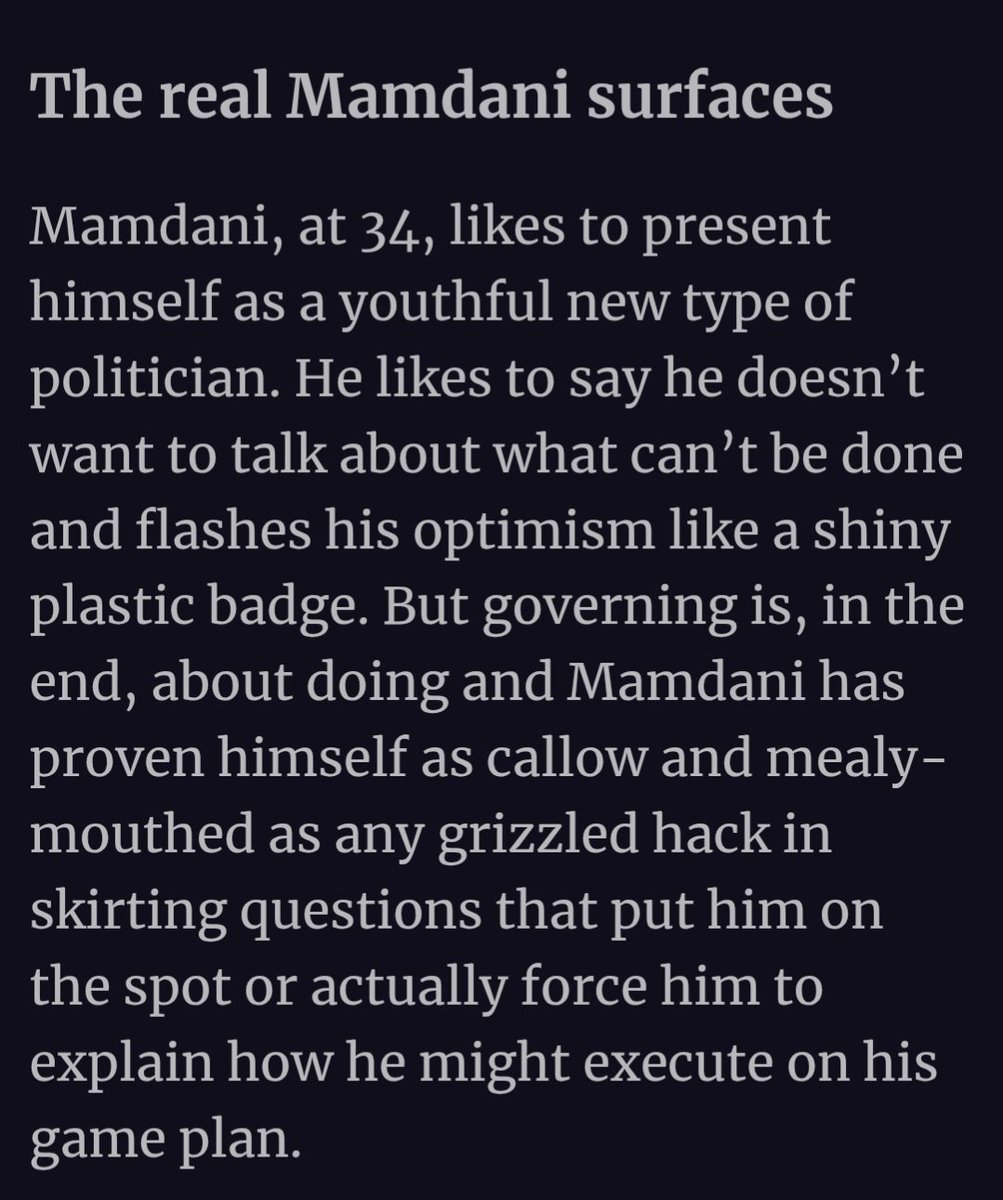 The <a href="/NYDailyNews/">New York Daily News</a> absolutely skewers <a href="/ZohranKMamdani/">Zohran Kwame Mamdani</a>. But why'd we have to wait so long for this?