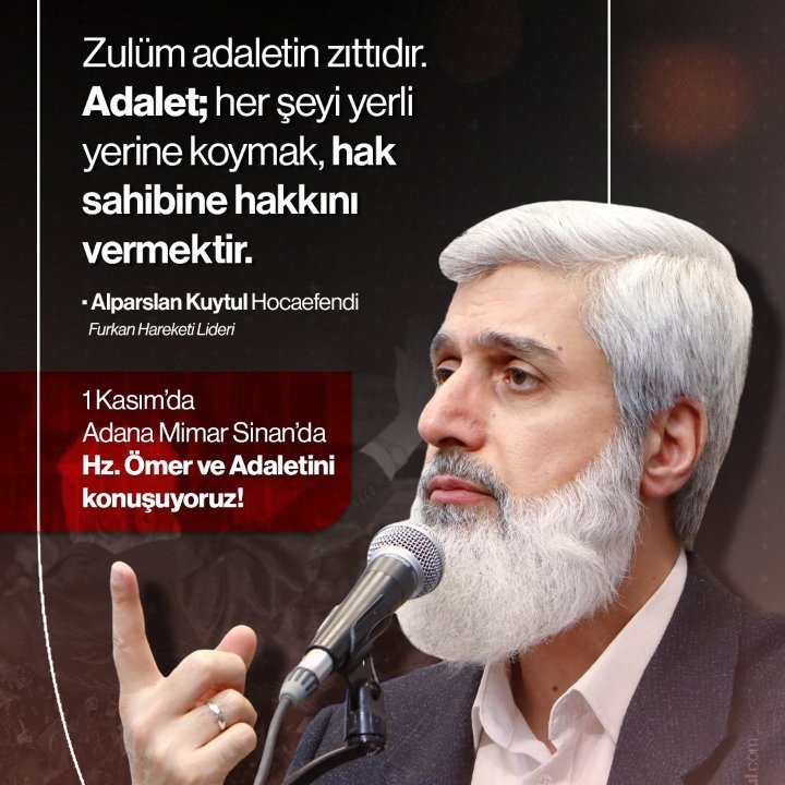 FurkanHareketinden Konferans 
#AdanadaBüyükBuluşma