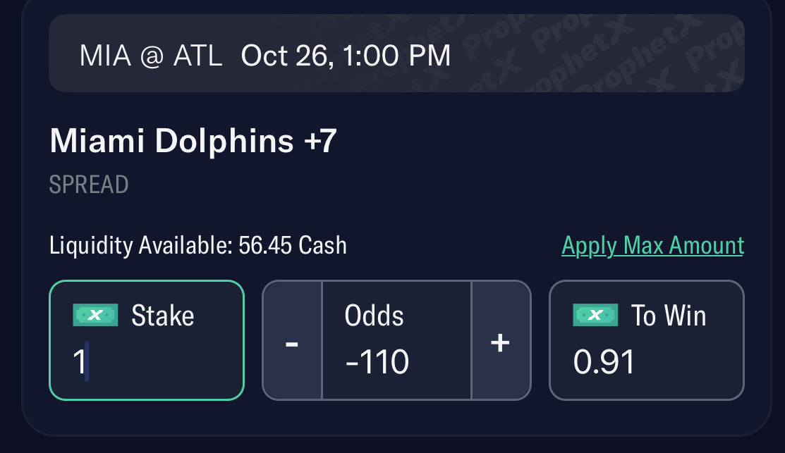DataBased_Bets's tweet photo. @Dataman422 @KuttBet Dolphins +7 1u/.91u
49ers +3 1u/.99u
Giants +7 1u/1.01u
Panthers +7 1u/1u
Buccaneers -4.5 1u/.95u https://t.co/hVfXjJO60F