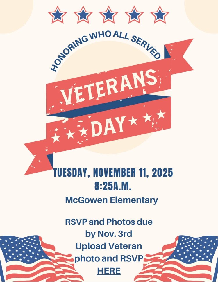 Don't forget to RSVP for our annual Veterans Day Assembly by November 3rd! docs.google.com/forms/d/e/1FAI…